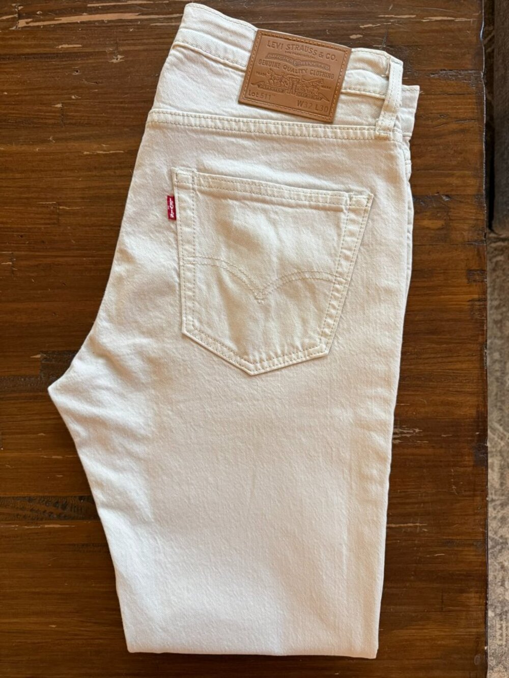 Levi’s Premium 511 Slim Fit Jeans Men’s 32x30 Ivory Pumice Stone